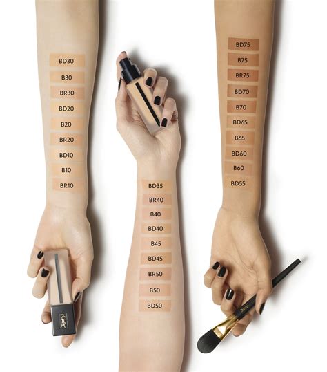 ysl b30 foundation match tarte|YSL foundation color chart.